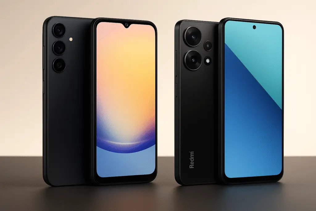 Galaxy A25 ou Redmi Note 13: Melhor Intermediário 2025